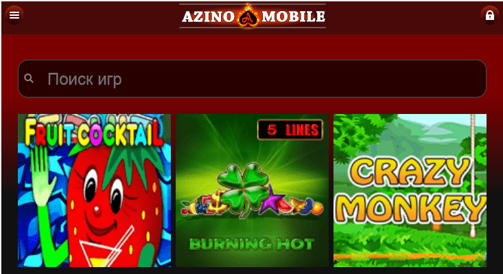 Azino777 Casinon mobiiliversio