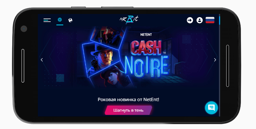 Mobiiliversio Mr Bit Casinosta